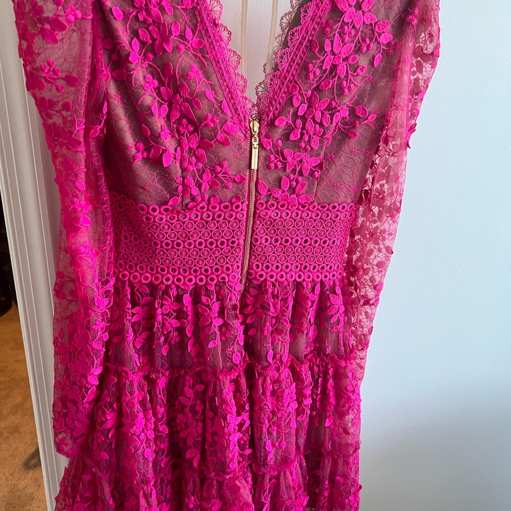 Bronx and Banco Megan Fuchsia Mini Dress - Picture 3 of 6